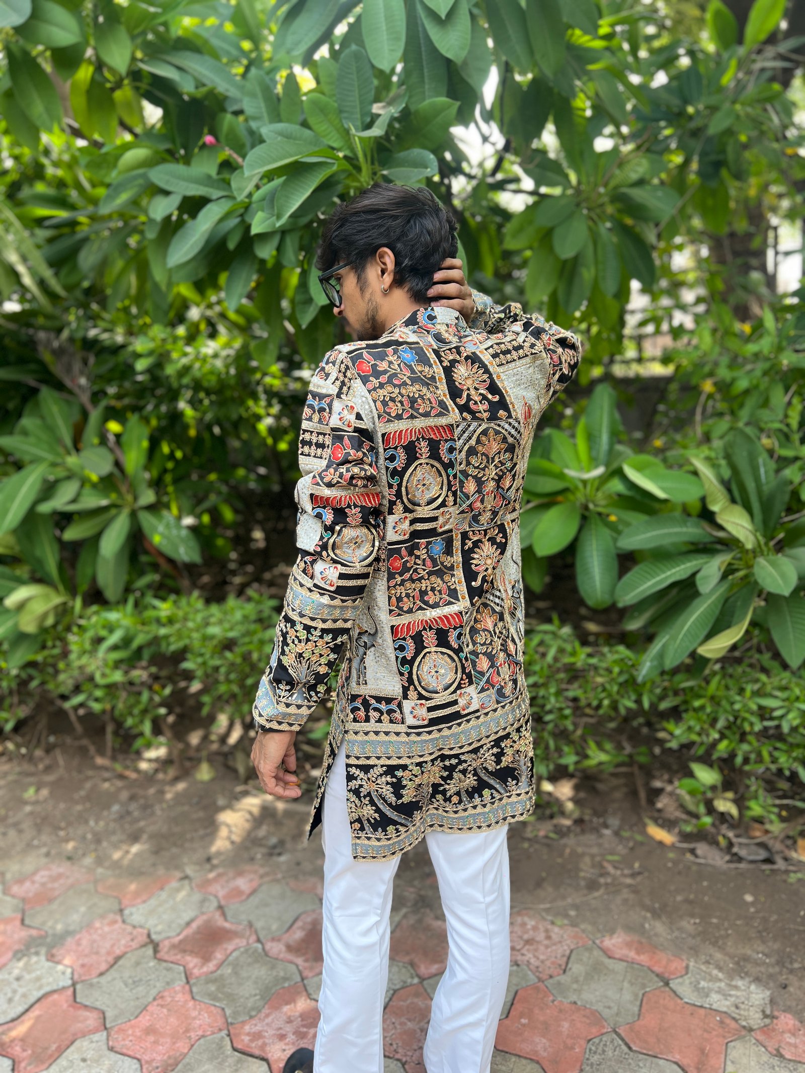 Navratri Special Position Print Kurta